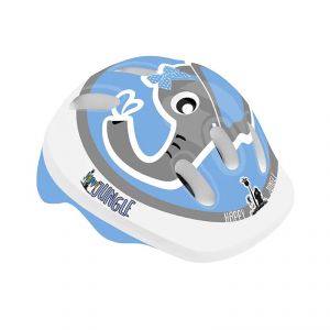 CASCO MVTEK BIMBA HAPPY JUNGLE GUENDALINA CELESTE TAGLIA XS 44-48cm
