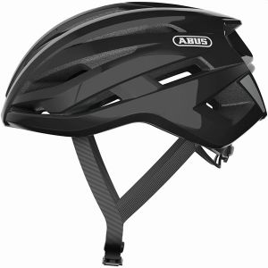 CASCO ABUS STORMCHASER NERO LUCIDO