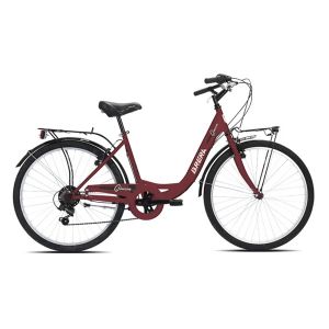 BICICLETTA BRERA 26 GINEVRA 6V ROSSO SCURO