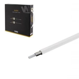 GUAINA FRENO WAG A FILO PIATTO CON INSERTO IN TEFLON 5mm BIANCO