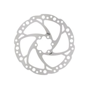 DISCO FRENO WAG DF1 6 FORI 160mm ARGENTO