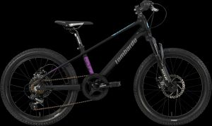 BICICLETTA LOMBARDO 20 BRERA 7V NERO OSSIDIANA/VERDE-VIOLET