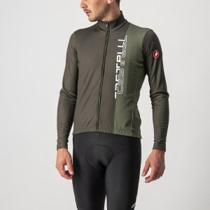 MAGLIA CASTELLI M/L TRAGUARDO  FZ MILITARY/OLIVE GREEN