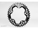 ABSOLUTE BLACK ROUND CHAINRING  CX BCD130 5 HOLES  38T