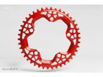 ABSOLUTE BLACK ROUND CHAINRING CX BCD130 5 HOLES 42T