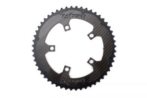 CARBON-TI ROUND CHAINRING X-CARBORING 110BCD 5H - EXTERNAL 10-11v