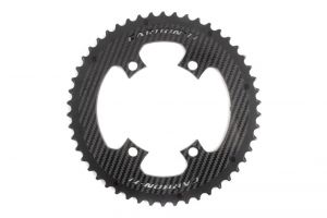 CARBON-TI ROUND CHAINRING X-CARBORING 110BCD SHIMANO 4H (EXTERNAL)