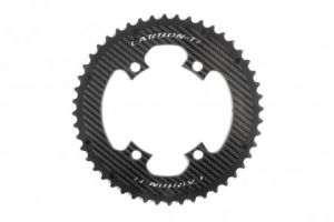 CARBON-TI ROUND CHAINRING X-CARBORING 107BCD SRAM AXS 4H (EXTERNAL)