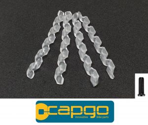 CAPGO SPIRAL TRANSPARENT PROTECTION ORANGE LINE (4x)