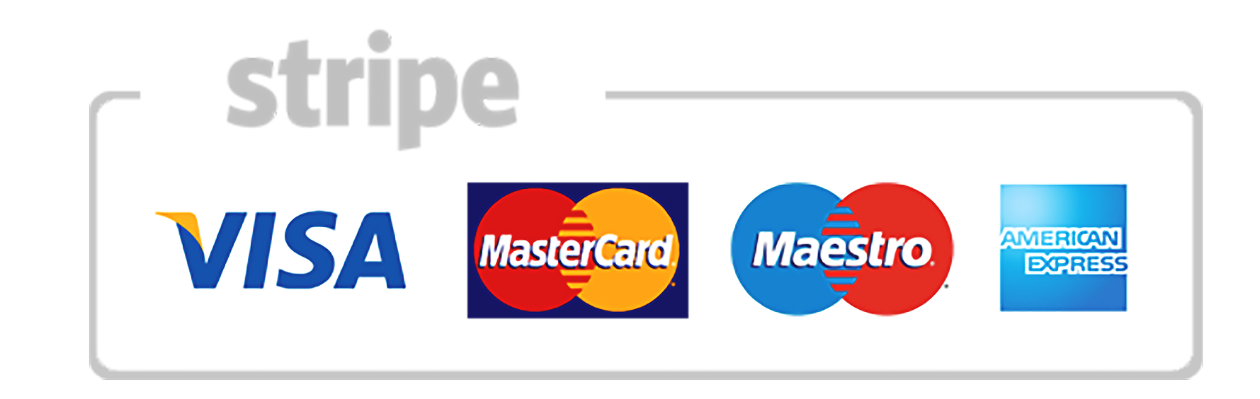Visa, MasterCard, Maestro, American Express