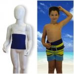 Kids's ostomy waistband: Holiday Blue