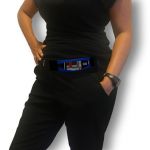 Pouch with window: Electric Blue
