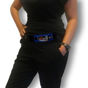 Pouch with window: Electric Blue