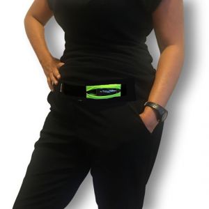 Pouch with window: Fluo green
