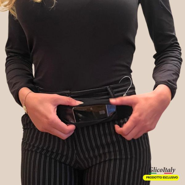 BORSA MICROFONO AEROBICA Microfono Regolabile Vita Portatore Telefono
