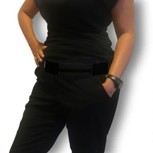 Marsupio microinfusore zip Nero