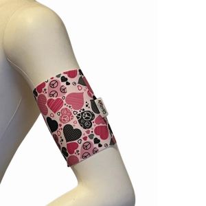 Fascia Braccio Cuori rosa
