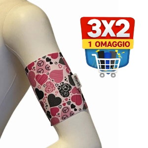 Fascia Braccio Cuori rosa (Dispositivo Medico - CE)