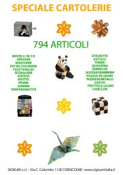 Cancelleria d'Arte e giochi eco-sostenibili