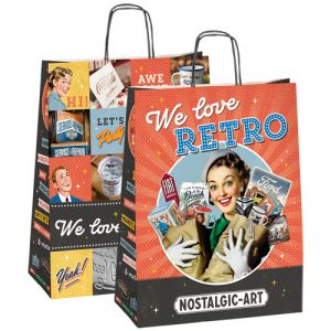 99132 Sacchetto in carta Nostalgic Art - We Love Retro