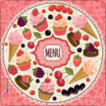 Pannello 10 x 10 cm, menu rosa.