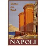 Pannello 20 x 30 cm, Napoli poster.