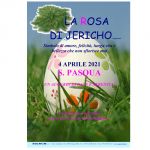 Cartello A4 Rosa di Jericho Pasqua con data