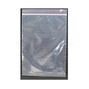 Sacchetto in polietilene, chiusura a zip, trasparente, 7 x 10 cm