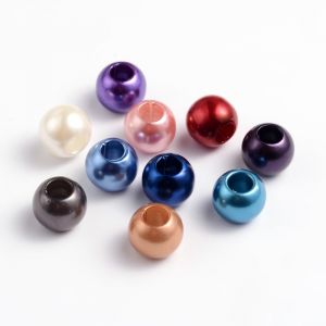 Perlina acrilica, colori assortiti, diam. 10 mm, 10 pezzi