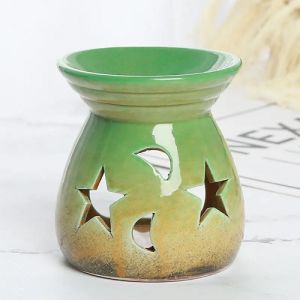 PJ03-VE Brucia essenze in ceramica Stella & Luna - Verde