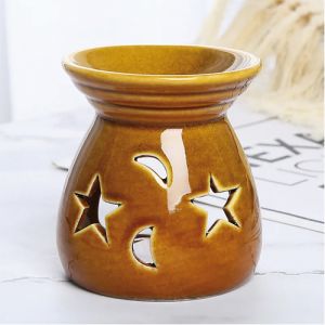 PJ03-SE Brucia essenze in ceramica Stella & Luna - Senape