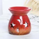 PJ03-RO Brucia essenze in ceramica Stella & Luna - Rosso