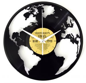 YV16061 Orologio in vinile, da parete: Globe