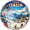 CIO02 - Ciotola in metallo, 11,5 x 3,5 cm, Italia sulla neve