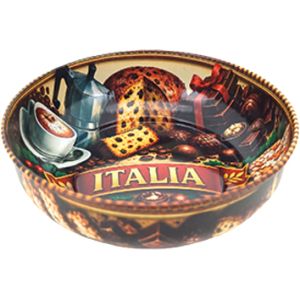 CIO09 - Ciotola in metallo, 11,5 x 3,5 cm, Dolci d'Italia