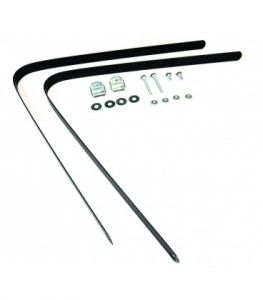 COPPIA FASCE SERBATOIO L:1200X30 SPESSORE 1,5MM RIVESTITE IN PVC + KIT FISSAGGIO TIPO "B"