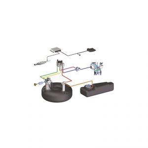 IMPIANTO SEQUEN.GPL "WINNER" 4CIL. INJ.TYPE37 RID. PLUS/N TB.FLEX CON SERBATOIO 580X200 INTERNO