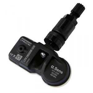SENSORE TPMS UNIVERSALE VALVOLA IN METALLO NERA