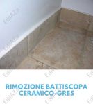 Rimozione battiscopa ceramico-gres Roma