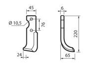 ZAPPA GRILLO MOTOZAPPA 9000-9000R ARCO ELICOIDALE 45x6