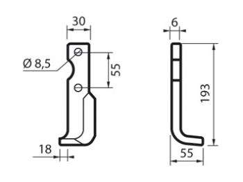 ZAPPA BCS 732-FRESA 20 ARCO ELICOIDALE 30x6