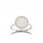 Round-shape mother of Pearl ring