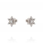 Winter flake earrings with cubic zirconia
