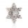 Winter flake earrings with cubic zirconia
