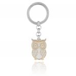 Owl steel key ring