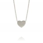 Small glossy heart necklace