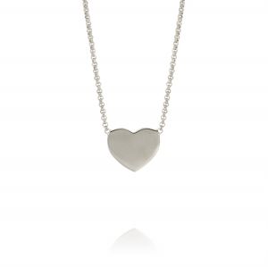Collana con cuore piccolo lucido