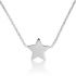 Small glossy star necklace