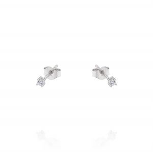 Cubic zirconia earrings with claw – variable sizes