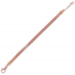 Fope chain bracelet with 6 mm size - rosé plated